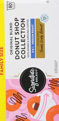 Signature SELECT Donut Shop Collection Coffee Pods Arabica Medium Roast - 80-0.42 Oz - Image 6