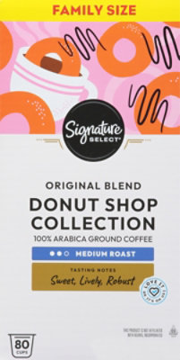 Signature SELECT Donut Shop Collection Coffee Pods Arabica Medium Roast - 80 Count - Image 2