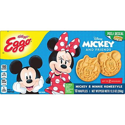 Eggo Disney Mickey Mouse Mini Frozen Waffles Breakfast Homestyle 10 Count - 12.3 Oz - Image 3