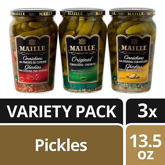 Maille Cornichons With Cayenne Chili Pepper Pickles - 13.5 Oz