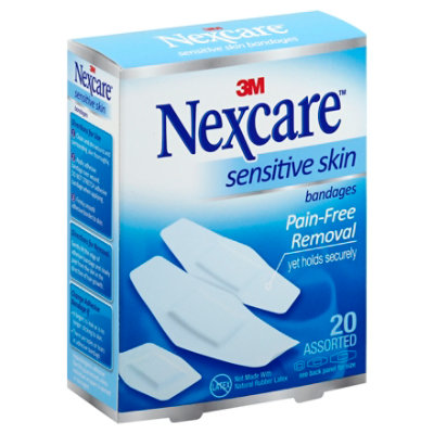 Nexcare Bandages Sensitive Skin Assorted - 20 Count