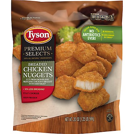 Tyson Fully Cooked Chicken Nuggets - 20 Oz - Image 1