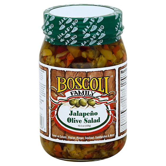 Boscoli Olive Salad Jalapeno - 16 Oz