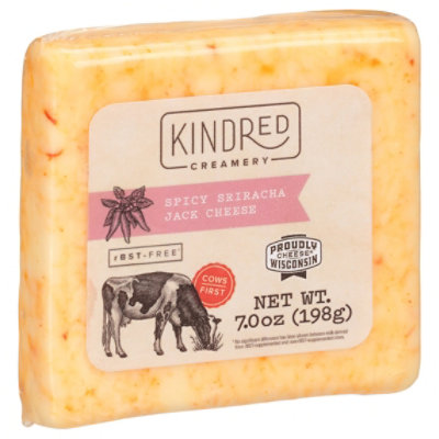 Kindred Creamery Spicy Sriracha Jack Rounds - 0.50 Lb
