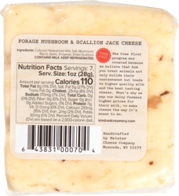Kindred Creamery Forage Mushroom & Scallion Jack - 7 Oz - Image 6
