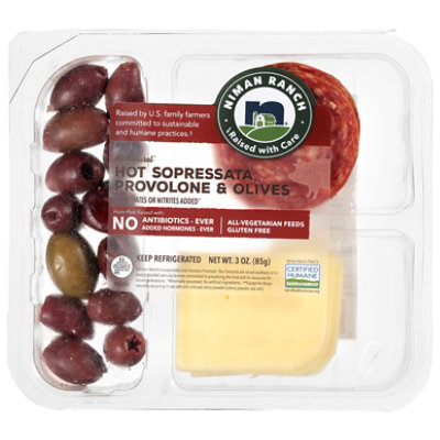 Niman Ranch Snack Pk Sopressata Ht Prov Olive Abf - 3 Oz - Image 2