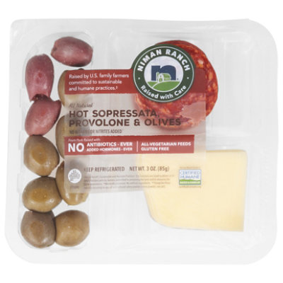 Niman Ranch Snack Pk Sopressata Ht Prov Olive Abf - 3 Oz