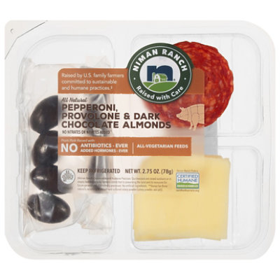 Niman Ranch Snack Pk Pepprn Provo Dkchoc Almond Abf - 3 Oz