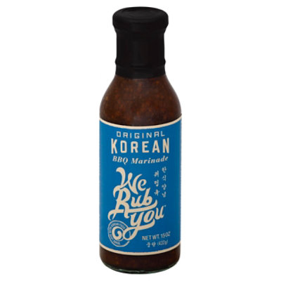 We Rub You Bbq Marinade Original Korean - 15 Oz - Image 1