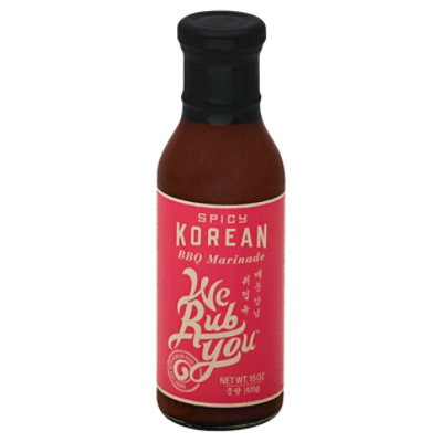 We Rub You Bbq Marinade Spicy Korean - 15 Oz - Image 1