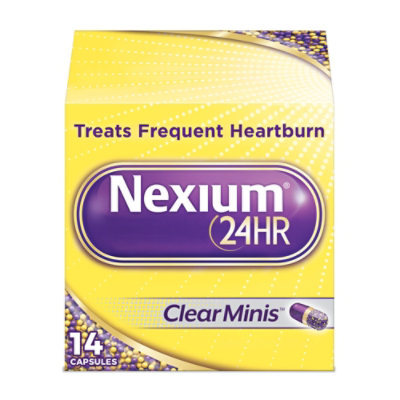 Nexium Acid Reducer Capsules 24 Hr 20 mg Delayed-Release Clear Minis - 14 Count - Image 1