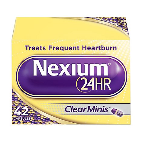 Nexium Acid Reducer Capsules 24 Hr 20 mg Delayed-Release Clear Minis - 42 Count