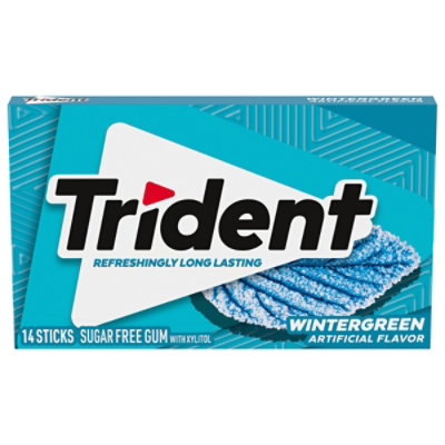Trident Gum Wintergreen Sugar Free - 14 Count - Image 1