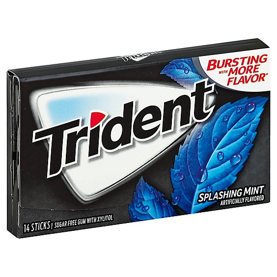 Trident Splash Mint Sugar Free - 14 Count