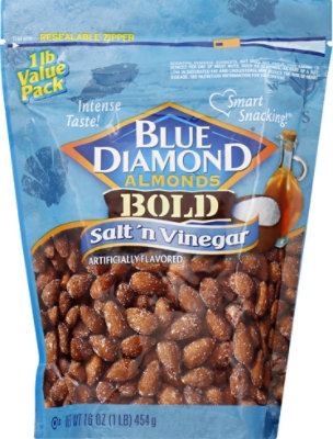 Blue Diamond Almonds Bold Salt N Vinegar Bag - 16 Oz - Image 1