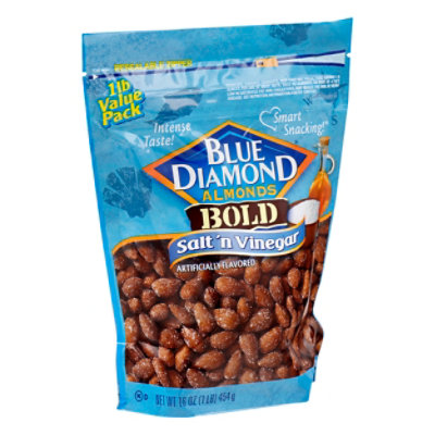 Blue Diamond Almonds Bold Salt N Vinegar Bag - 16 Oz - Image 1