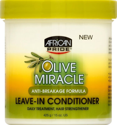 African Pride Olive Miracle Leave In Hair Conditioner - 15 Oz - Image 2