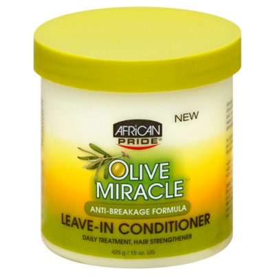 African Pride Olive Miracle Leave In Hair Conditioner - 15 Oz - Image 1