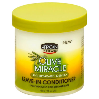 African Pride Olive Miracle Leave In Hair Conditioner - 15 Oz