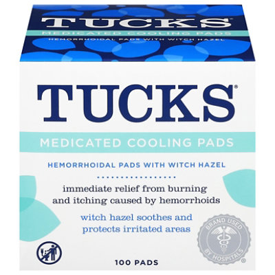 Tucks Cooling Pads Medicated Pads - 100 Count - Image 1