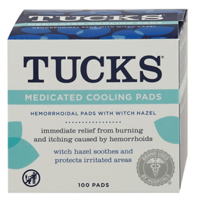 Tucks Cooling Pads Medicated Pads - 100 Count