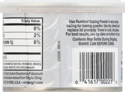 Rumford Baking Powder Reduced Sodium - 4 Oz - Image 6