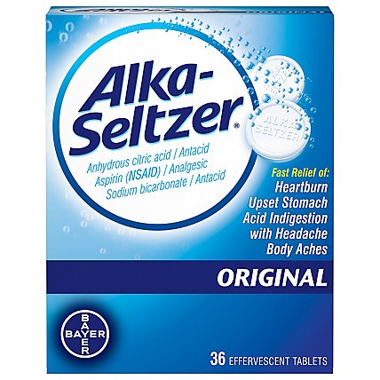 Alka-Seltzer Original Antacid Tablets - 36 Count - Image 1