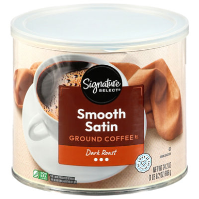Signature SELECT Coffee Ground Dark Roast Smooth Satin - 24.2 Oz