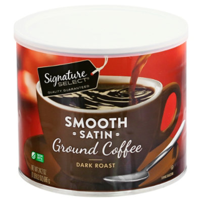 Signature SELECT Coffee Ground Dark Roast Smooth Satin - 24.2 Oz - Image 4