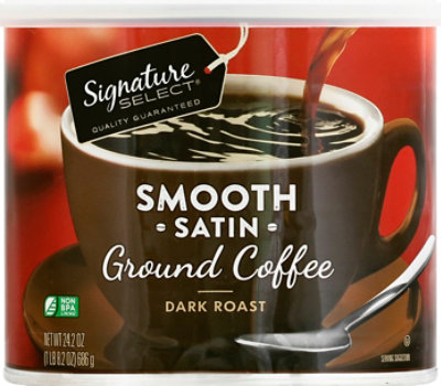 Signature SELECT Coffee Ground Dark Roast Smooth Satin - 24.2 Oz - Image 2