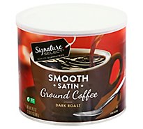 Signature SELECT Coffee Ground Dark Roast Smooth Satin - 24.2 Oz