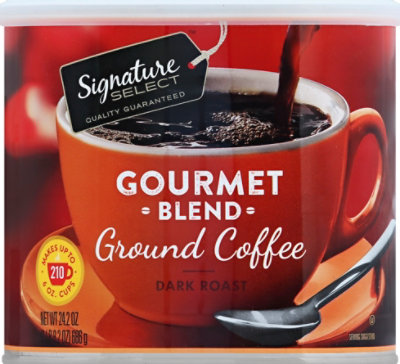 Signature SELECT Coffee Ground Dark Roast Gourmet Blend - 24.2 Oz - Image 2