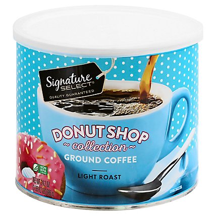 Signature SELECT Donut Shop Collection Coffee Ground Light Roast - 24.2 Oz - Image 1