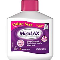MiraLAX Laxative Osmotic Softens Stool 45 Count - 26.9 Oz - Image 1
