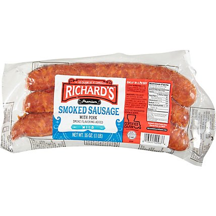Richards Pure Pork Sausage - 1 Lb - Image 2