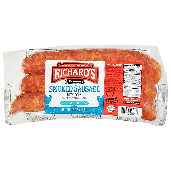 Richards Pure Pork Sausage - 1 Lb
