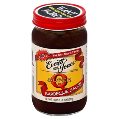 Everett And Jones Super Hot Barbeque Sauce - 18 Oz