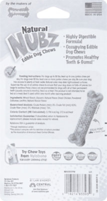 Nylabone Nubz Dog Chews Edible Chicken Jumbo 2 Count - 6.8 Oz - Image 5