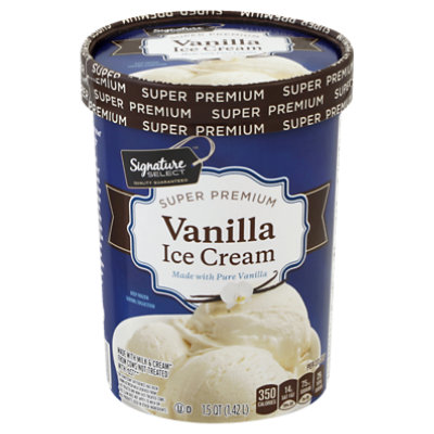 Signature SELECT Ice Cream Super Premium Vanilla - 1.5 Quart - Pavilions