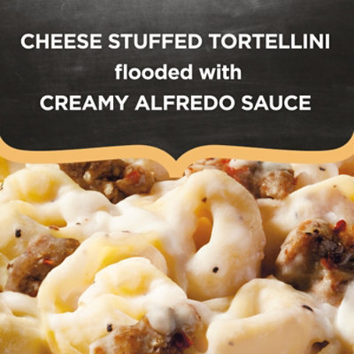 DEVOUR Tortellini Alfredo with Italian Sausage Frozen Meal Box - 11.5 Oz - Image 2