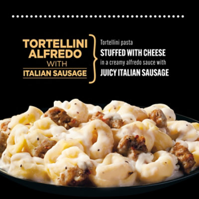 DEVOUR Tortellini Alfredo with Italian Sausage Frozen Meal Box - 11.5 Oz - Image 6