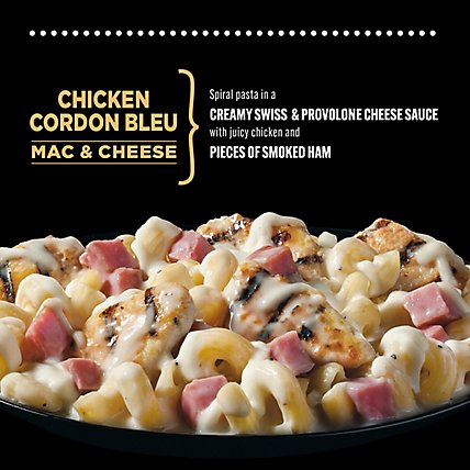 DEVOUR Chicken Cordon Bleu Mac & Cheese Frozen Meal Box - 10.5 Oz - Image 4