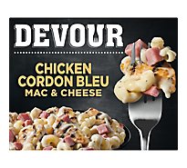 DEVOUR Chicken Cordon Bleu Mac & Cheese Frozen Meal Box - 10.5 Oz