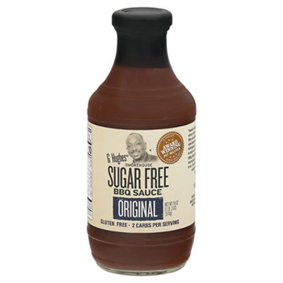 G Hughes Bbq Sauce Sugar Free Smokehouse Original - 18 Oz