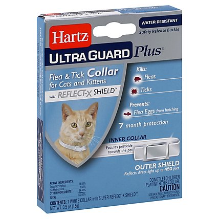 Hartz Ultraguard Plus Flea & Tick Collar for Cats and Kittens - 0.5 Oz - Image 1