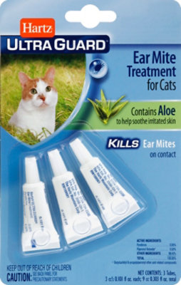 Hartz Ear Mite Treatment for Cats Ultra Guard 3 Count acmemarkets