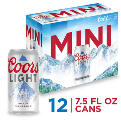 Coors Light American Style Light Lager Beer 4.2% ABV Cans - 12
