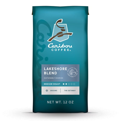 Caribou Coffee Coffee Ground Medium Roast Lake Shore Blend - 12 Oz - Pavilions