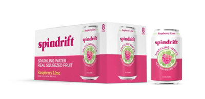 Spindrift Sparkling Water Raspberry Lime - 8-12 Fl. Oz. - Image 1