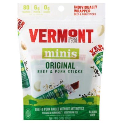 Vermont S Beef Pork Stck Cr Ppr - 3 Oz